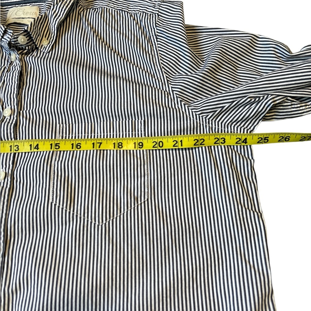 J. Crew blue/white striped dress shirt - Picture 13 of 15